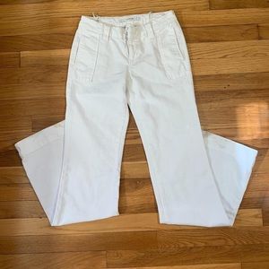 Y2K Joes White Low Rise Bootcut Jeans
